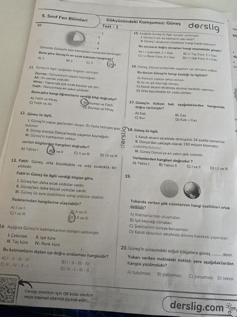 Soruların çözülmesi