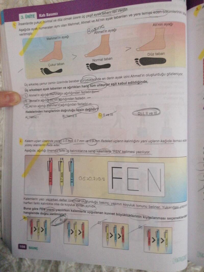 Bu sayfadaki soruları çözebilirsiniz? Açıklamalı bir şekilde lütfen. 🙏