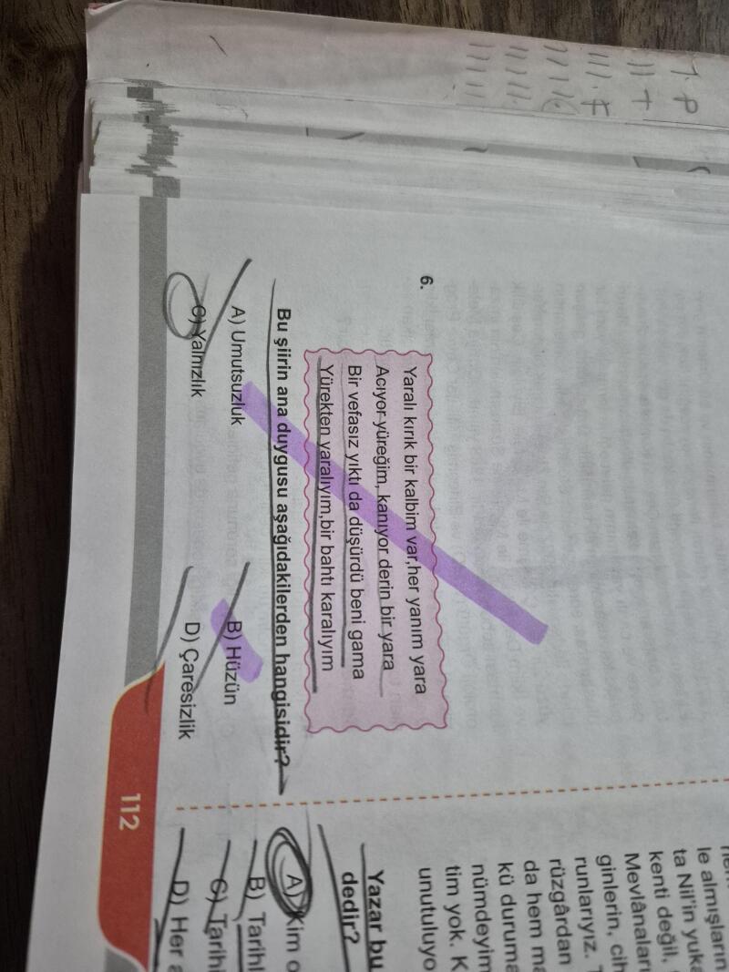 Arkadaşlar selamın aleykümselam şu soruya bakar bilir misiniz yalnızlık olmaz mı lütfen nedeniyle birlikte açıklayın