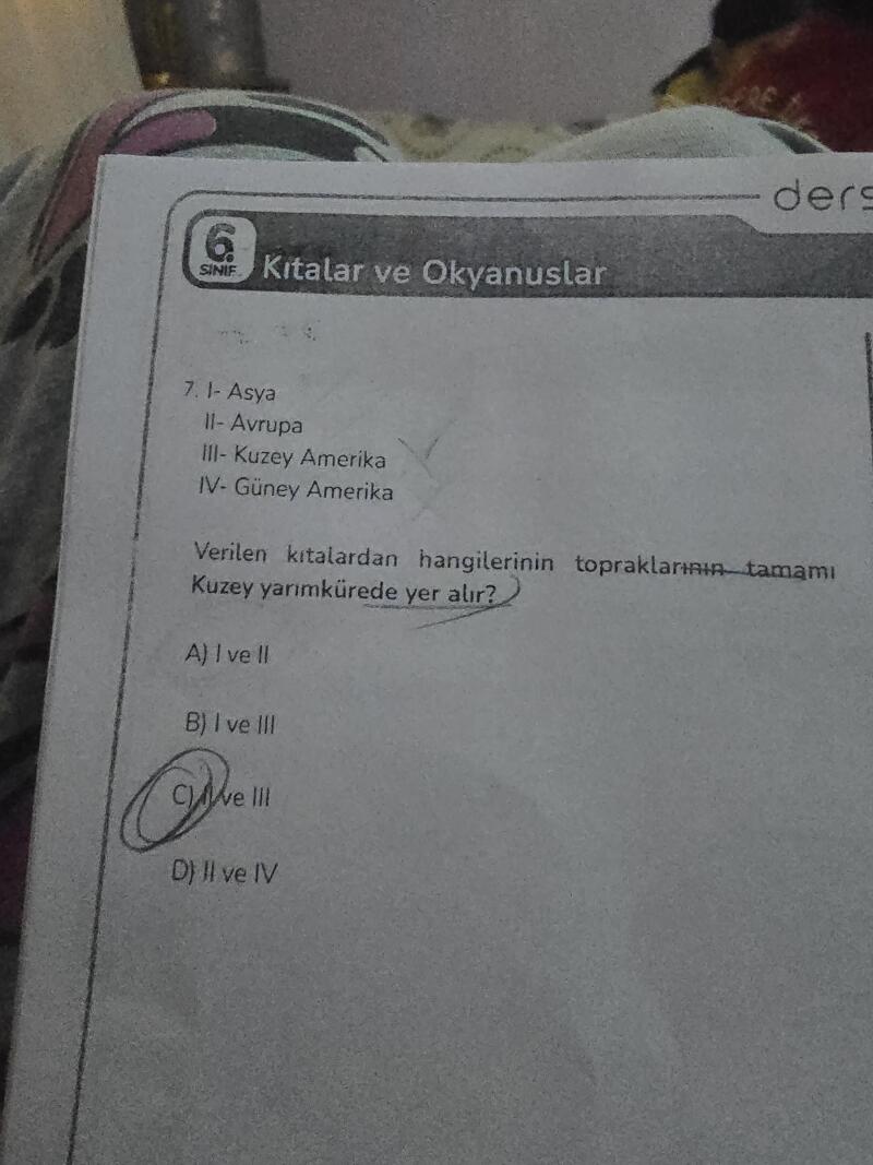 Bu soruyu doğrumu yap mışım