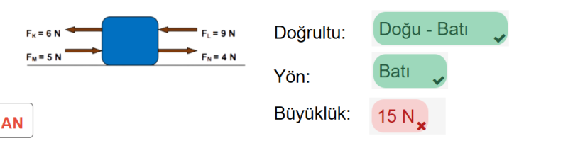 Bir şey dicem bu cismin büyüklüğü kaç olur? 15 değil mii?
