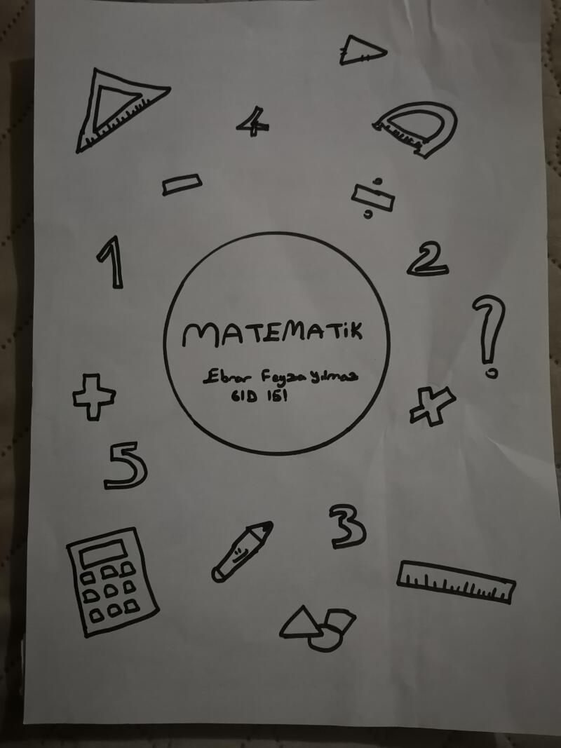 Arkadaşlar ben matematik projesi yapıyorumda sizce böyle bir kapak yapsam güzel olur mu?
Ve tabikide bu değil daha özenli ve güzel yaptığım bir kapak olucak ve boyucam sizce nasılll?
