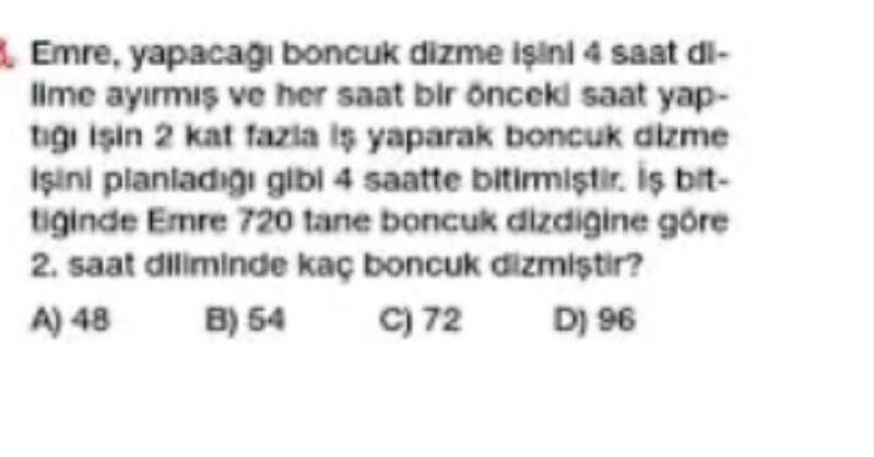 Bunu çözer misiniz lütfen normalde çözebileceğim bir soru fakat yapay zekalar yanlıs cevapladı