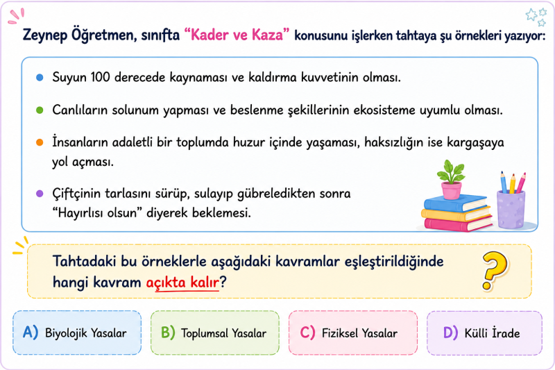 bu din kültürü ve ahlak bilgisi dersi sorusunun cevabı nedir?