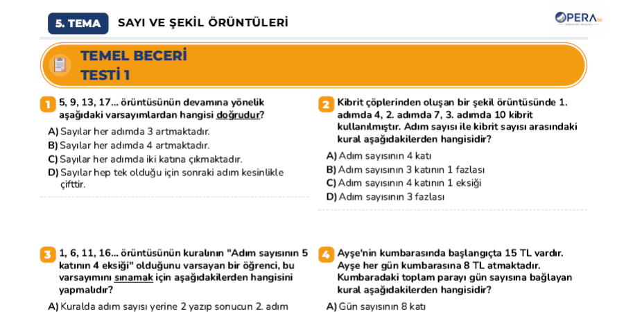 temel beceri testi