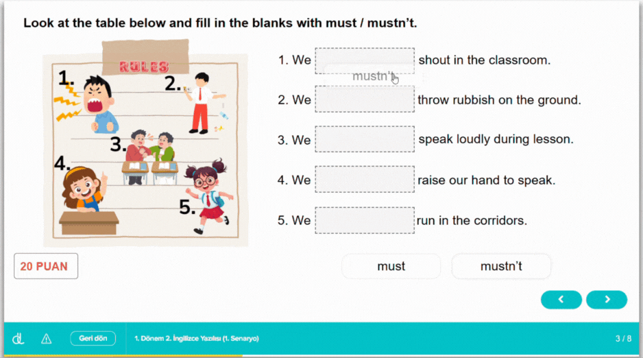 5. sınıf yazılı provası