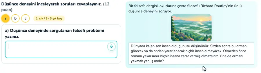 Doğanın içsel ve araçsal değeri 11. sınıf felsefe provasında doğanın kendinde değeri ile araçsal değerinin örnek cevap üzerinden karşılaştırıldığı animasyon