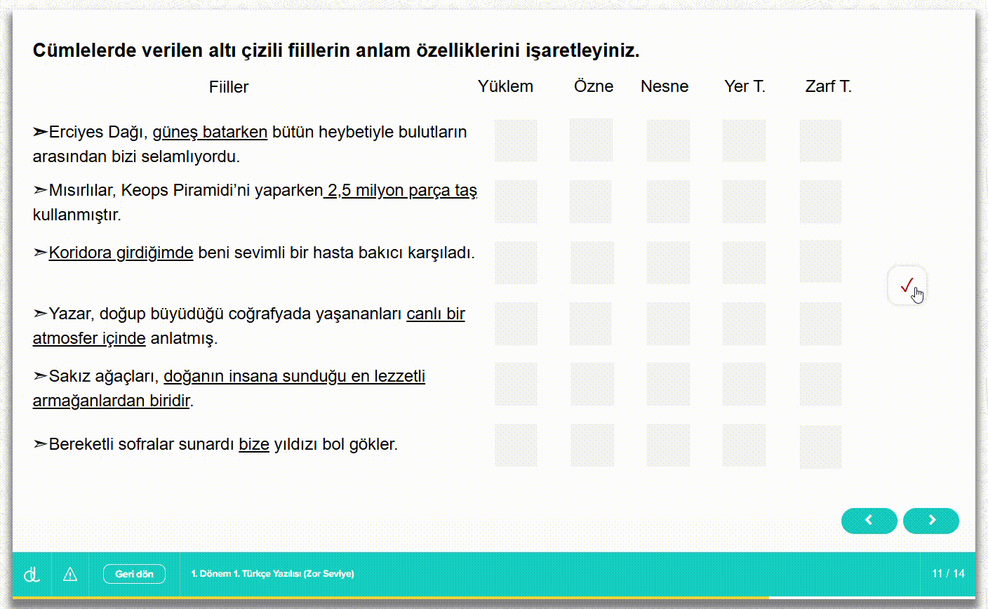 8 sınıf yazılılar