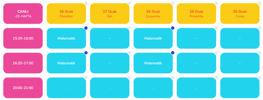 6. sınıf kamp takvimi