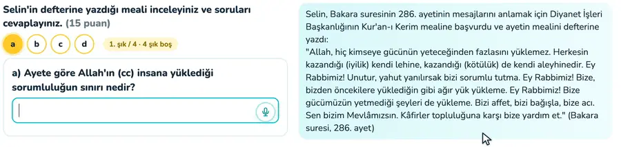 Güç ve bireysel sorumluluk 11. sınıf din kültürü provasında ayet mealinden insanın gücü ile sorumluluğu arasındaki ilişkinin açıklandığı animasyon