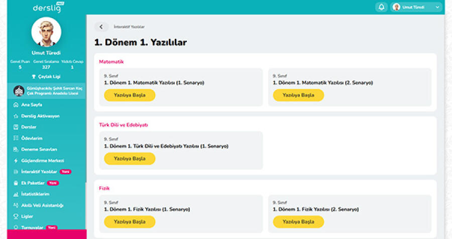 interaktif yazılılar