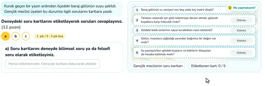 Bilimsel ve felsefi sorular 11. sınıf felsefe provasında bilimsel ve felsefi soru kartlarının etiketlenip aralarındaki farkın açıklandığı animasyon