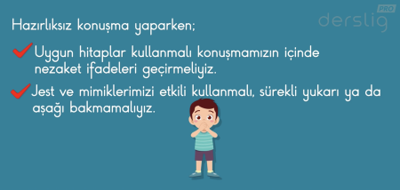 2. sınıf hazırlıksız konuşma